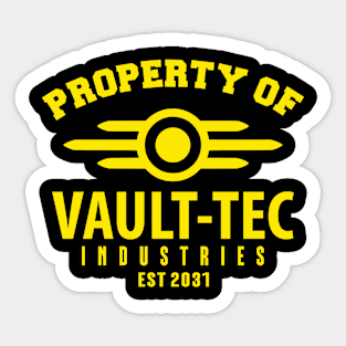 Property Of Vault-Tec Sticker